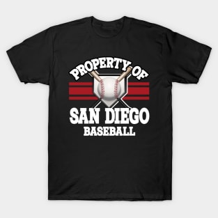 Proud Name San Diego Graphic Property Vintage Baseball T-Shirt